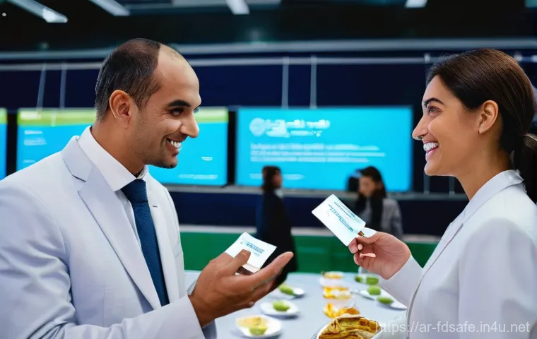 식품위생사 자격증 취득 후 해야 할 일 - **Prompt:** A highly professional and focused food safety specialist, of Middle Eastern descent, met...